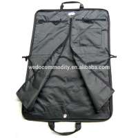 High quality leather garment bag multifuntion travel bag with shoes compartment pockets and adjustable handles