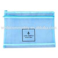 A3,A4,A5,A6,B4,B5,B6,B8 Custom Nylon Mesh file folder zippers document bag Organza folder