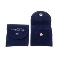 High quality custom made small velvet jewelry pouch with logo