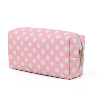 Dots patterns PVC cosmetic bag with zipper party funny makeup bag