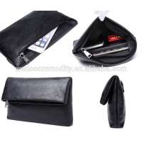 Leather clutch bags for men Foldable iPad bag